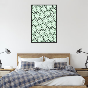 Engaging Mint Green Dynamic Canvas Print