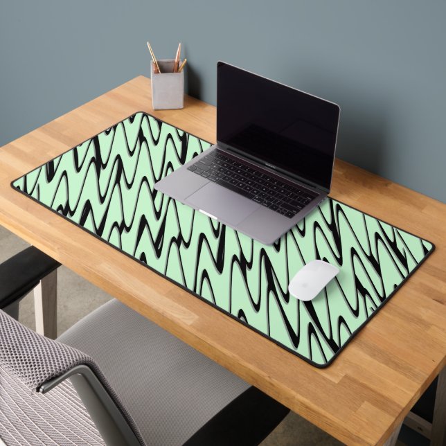 Engaging Mint Green Dynamic  Desk Mat (Office 2)