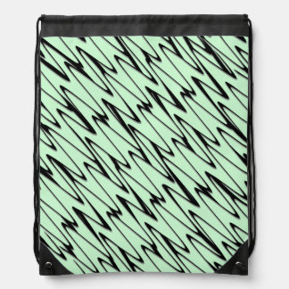 Engaging Mint Green Dynamic Drawstring Bag