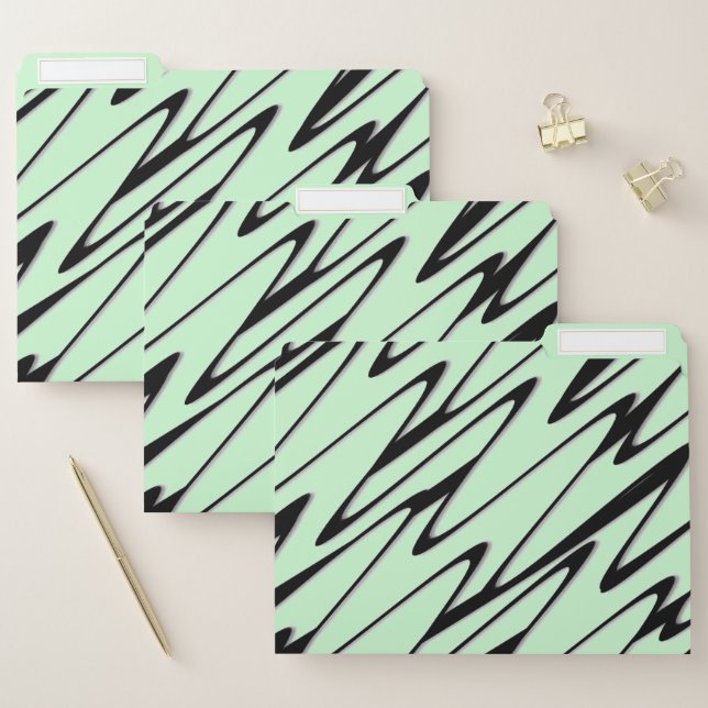 Engaging Mint Green Dynamic  File Folder (Set)