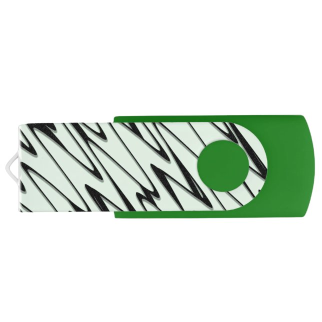 Engaging Mint Green Dynamic  Flash Drive (Back)