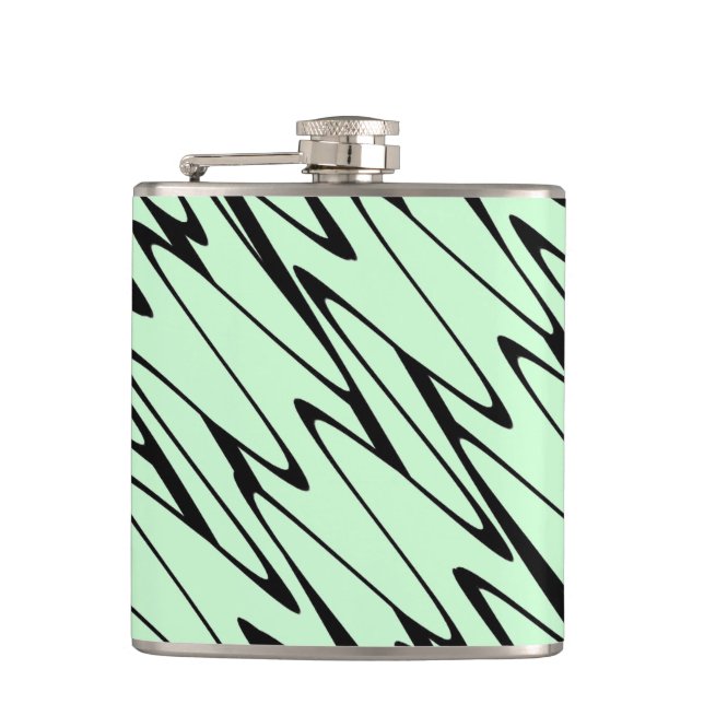 Engaging Mint Green Dynamic  Flask (Front)