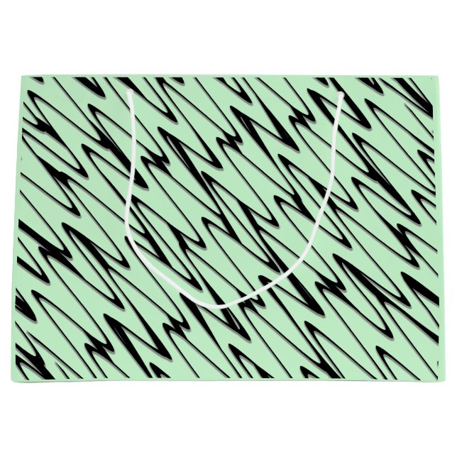 Engaging Mint Green Dynamic  Large Gift Bag (Front)