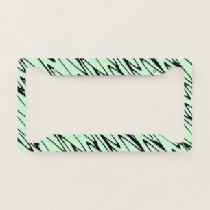 Engaging Mint Green Dynamic License Plate Frame