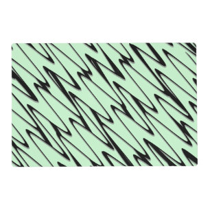 Engaging Mint Green Dynamic Placemat