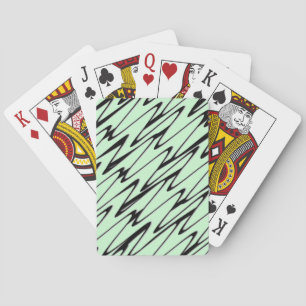 Engaging Mint Green Dynamic Poker Cards
