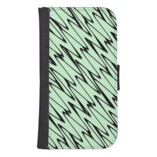 Engaging Mint Green Dynamic  Galaxy S4 Wallet Case