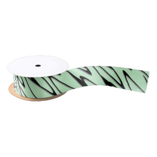 Engaging Mint Green Dynamic  Satin Ribbon