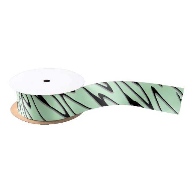 Engaging Mint Green Dynamic  Satin Ribbon (Spool)