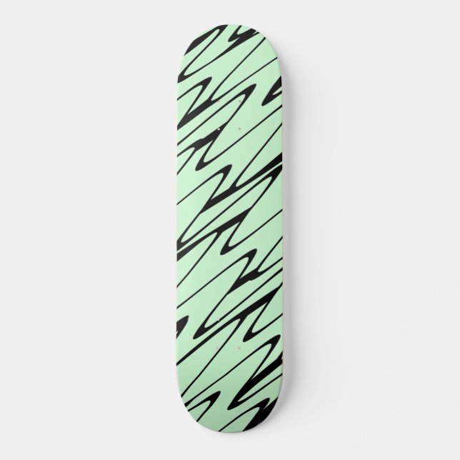 Engaging Mint Green Dynamic  Skateboard (Front)