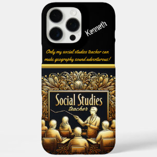 Engaging Teacher in Social Studies iPhone 16 Pro Max Case