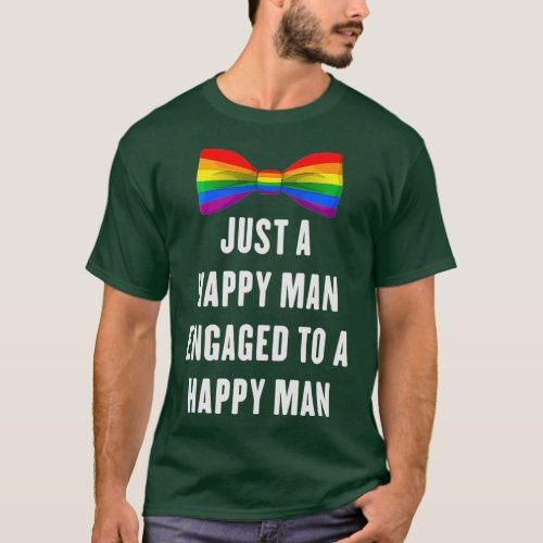 Engayged Groom To Be  LGBT Gay Men Couple T_Shirt