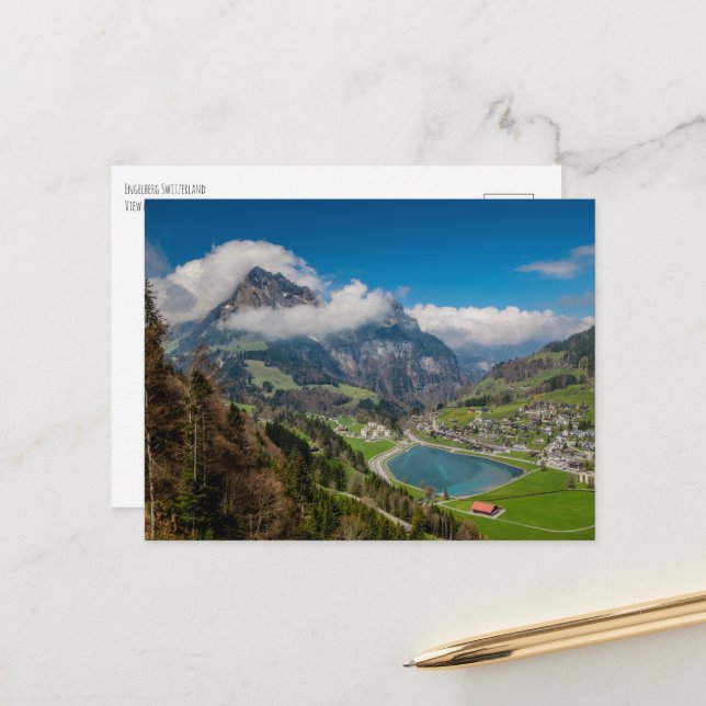 Engelberg Switzerland Postcard (Front/Back In Situ)