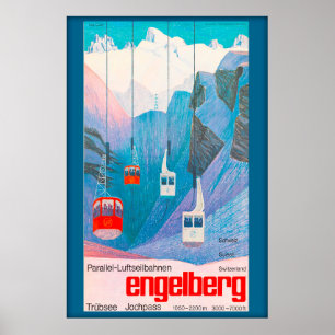 Engelberg Switzerland,Ski Poster