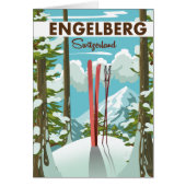 Engelberg Switzerland ski poster (Front)