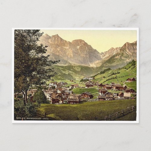 Engelberg Valley and Juchlipass Bernese Oberland Postcard