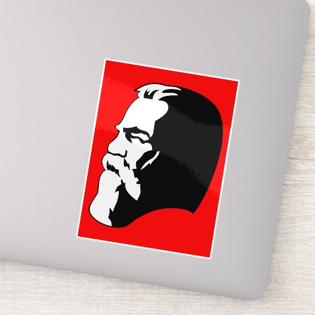Engels, Communism, Socialism, Soviet Union Sticker (Detail)