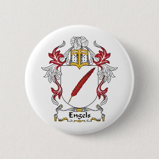 Engels Family Crest Pinback Button