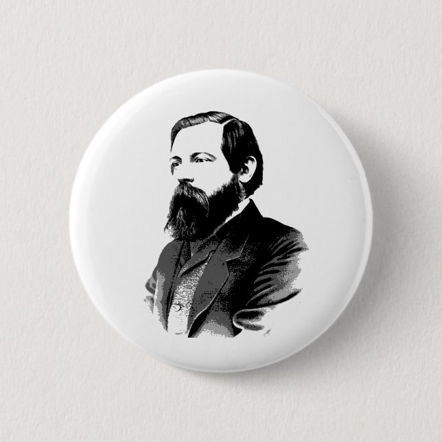 Engels Pinback Button (Front)