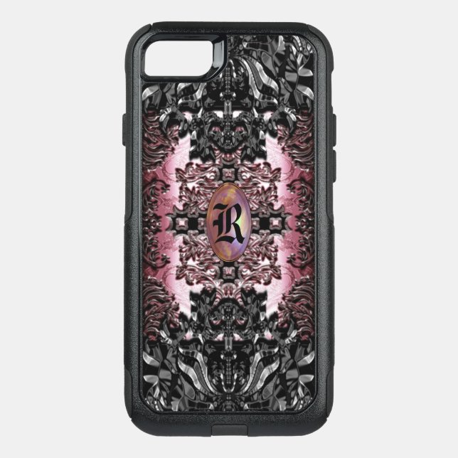 Enghel Thames Baroque Unique Goth Chic Monogram Otterbox iPhone Case (Back)