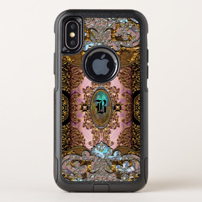 Enghelryste French Girly II Protection Monogram Otterbox iPhone Case (Back)