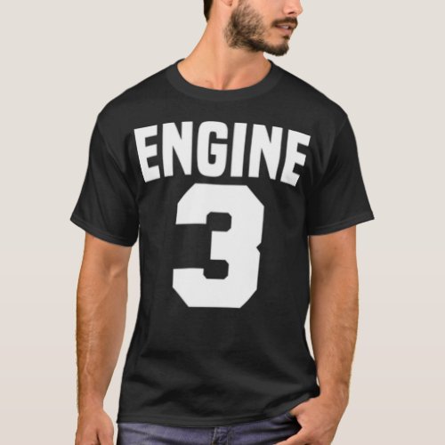 Engine 3 Fire Rescue Department City Firefighter D T_Shirt