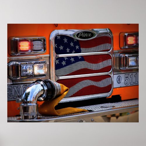 Engine 511 on Premium Canvas Poster