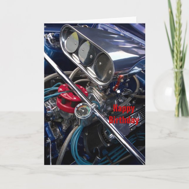Engine Happy Birthday Crd Card (Front)