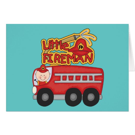 Engine Little Fireman Tshirts and Gifts (Front Horizontal)