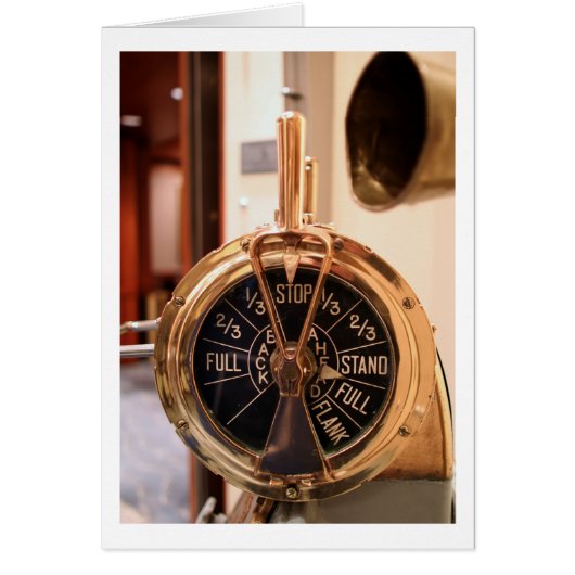 Engine Order Telegraph Cards (Front)