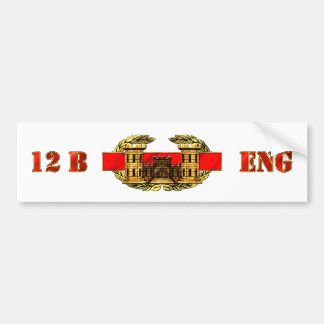 ENGINEER 12B BUMPER STICKER (Front)
