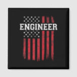 engineer american flag usa patriot patriotic magnet