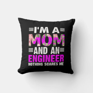 Engineer Art A Mom And An Engineer Throw Pillow