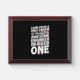 Engineer Art Awesome Engineer Award Plaque