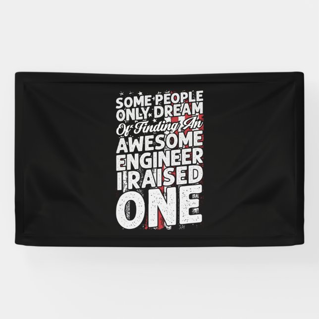 Engineer Art Awesome Engineer Banner (Horizontal)