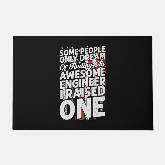 Engineer Art Awesome Engineer Doormat (Front)