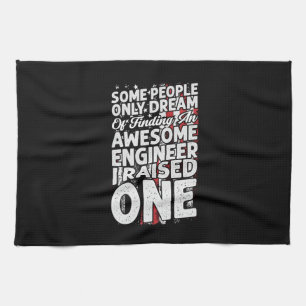 Engineer Art Awesome Engineer Kitchen Towel
