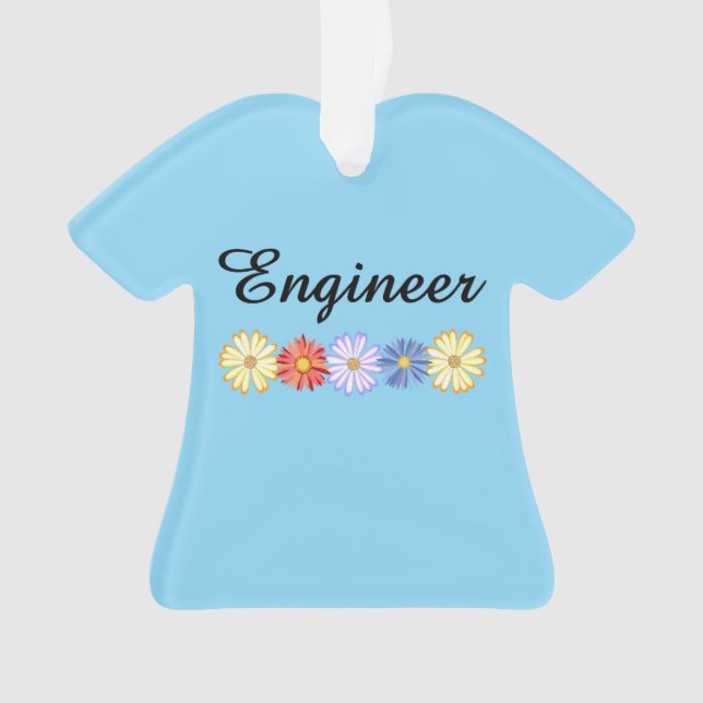 Engineer Asters Ornament (Front)