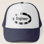 Engineer Black Oval Trucker Hat