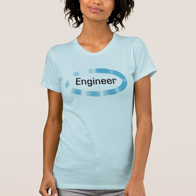 Engineer Blue Oval T-Shirt (Front)