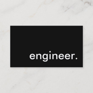 engineer. business card