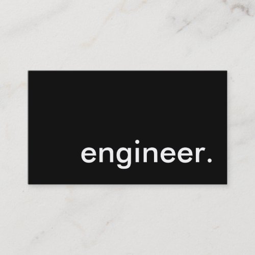 engineer business card