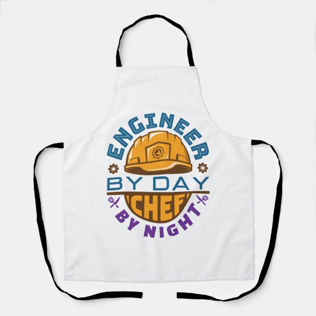 Engineer by Day Chef by Night Engineering Apron (Front)