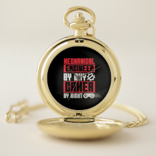 Engineer By Day Gamer By Night Pocket Watch