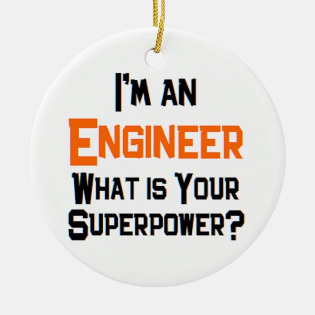 engineer ceramic ornament (Front)