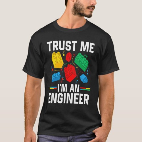 Engineer Children Kids Toy Big Building Blocks Bri T_Shirt