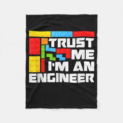 Engineer Children Kids Toy Big Building Blocks Fleece Blanket