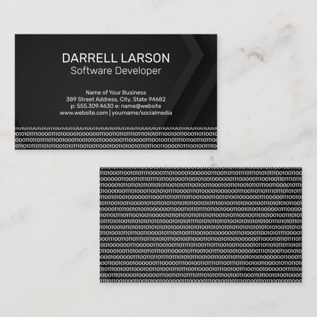 Engineer | Coding Programmer Business Card (Front/Back)