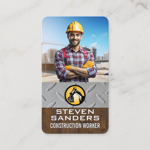 Engineer | Construction Site | Blue Collar Business Card
