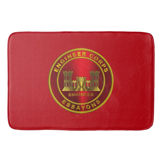 Engineer Corps  Bath Mat (Front)